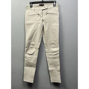 DNA leather‎ Pants Womens Size 2 Tan Skinny Moto Biker Edgy Rock